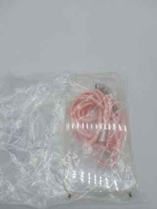 Pnakqil Custodia con Cordino per iPhone 13 Pro MAX 6.7" - Custodia Trasparente in TPU Morbida con Ciondolo in Oro Rosa