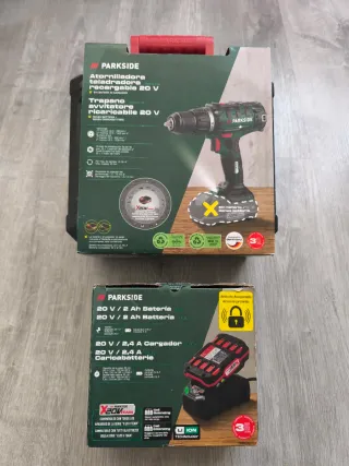 Atornilladora Taladradora Recargable 20V. Parkside