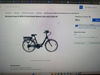 Bicicleta Eléctrica E-4000 Orus