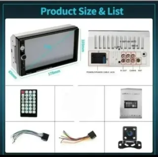 Radio MP5 7" Android Auto CarPlay vía USB