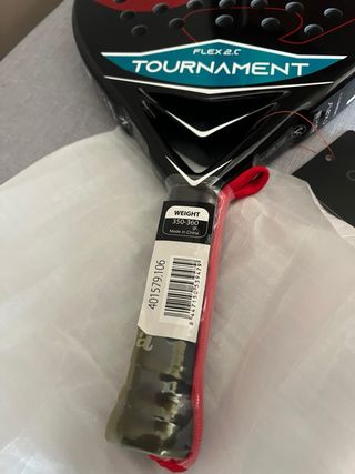Pala Padel Joma Tournament Flex Negra/Roja
