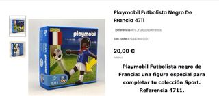 Playmobil antiguos Futbolistas 3 Figuras vintage