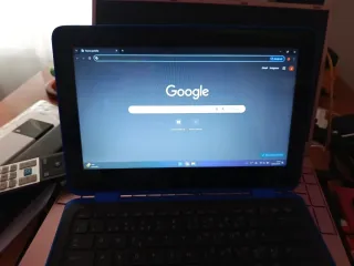 Portátil HP Negro y Azul