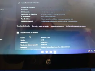 Portátil HP Negro y Azul
