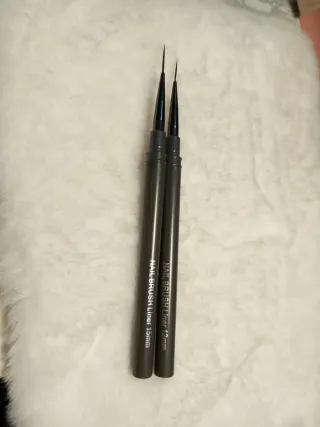 Set 5 Pinceles Uñas Morado y Dorado