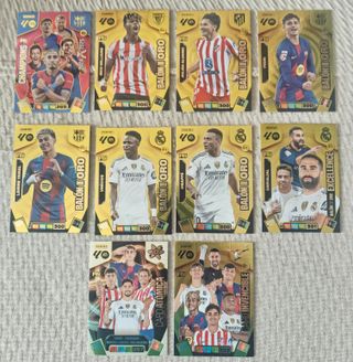 LOTE DE LOS 7 BALONES DE ORO+3 CARD ADRENALYN 26