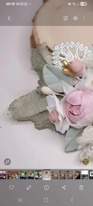 Corona+horquillas y aplique para vestido comunión