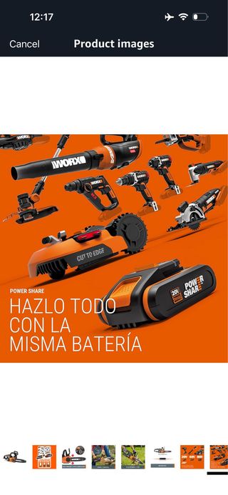 WORX 20V Chainsaw | PowerShare | WG322E.9 - No Bat