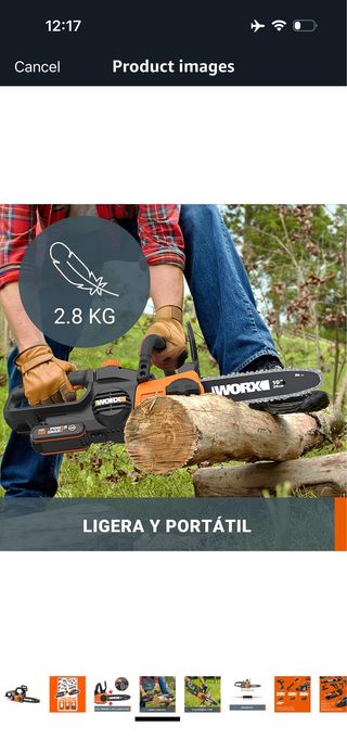 WORX 20V Chainsaw | PowerShare | WG322E.9 - No Bat
