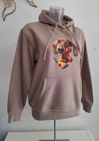 Sudadera mujer beige talla XS