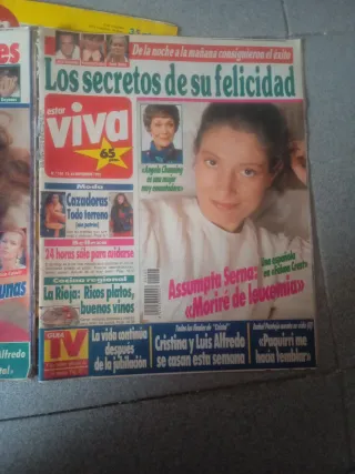 Lote revistas años 90 ¡Hola! Clan Viva