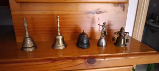 Lote di 5 campane decorative