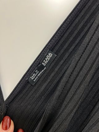 Body cruzado negro Zara