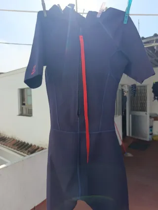 Traje de neopreno corto azul Olaian