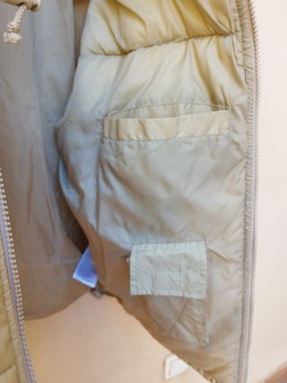 Chaqueta acolchada beige mujer XL