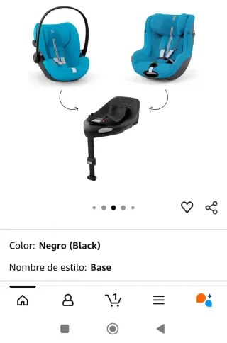 Cybex golf G black pu1 base giratoria