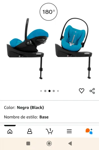 Cybex golf G black pu1 base giratoria