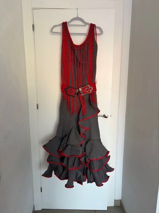 Traje de flamenca rociero