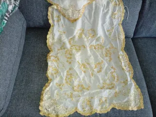 Manteleta y Delantal Niña 5-6 Años