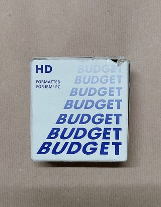 10 dischetti 3.5" 1.44MB Budget + etichette + box