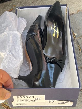 Zapatos de tacón negros talla 37