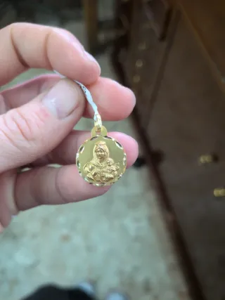 Escapulario Oro 18k 18mm