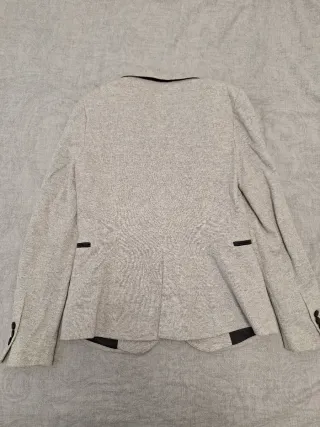 Blazer Zara Gris Talla M