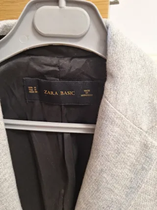 Blazer Zara Gris Talla M