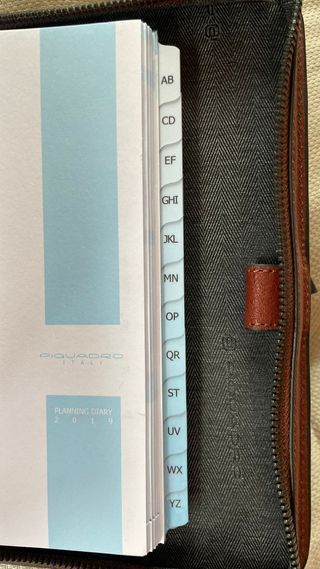 Agenda Piquadro Cuero Marrón