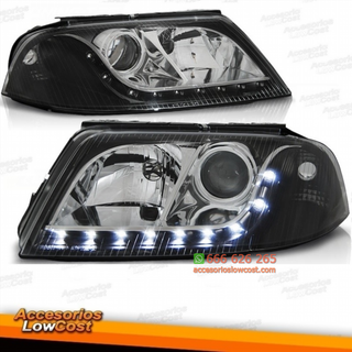 FAROS VW PASSAT 3BG 00-05 LUZ DIURNA FONDO NEGRO