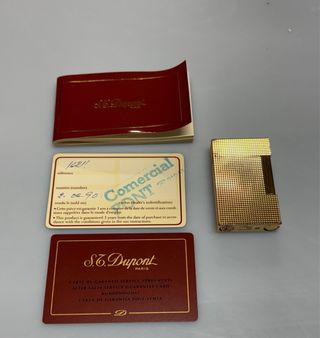 S.T. Dupont 1990 mod. 16211 Gold Diamond Head.