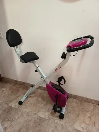 Bicicleta Estática Reclinada Rosa