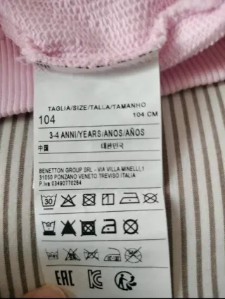 Lote 2 sudaderas Benetton niña