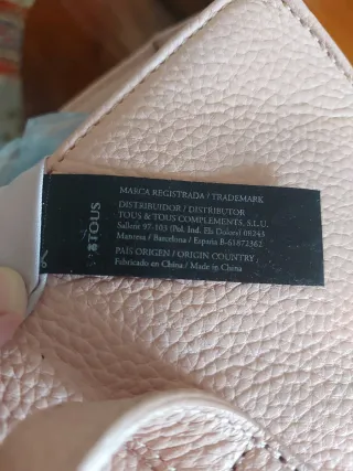 Bolso Tous de hombro Rosa Empolvado