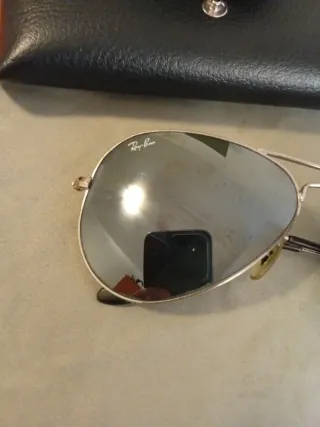 Gafas Ray-Ban Aviador Plateadas Originales