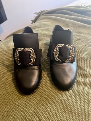 Zapato chapín negro talla 38 ESPARZA