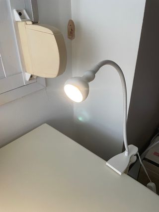 Lámpara de estudio pinza flexible