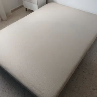 Somier 135x190 cm Beige