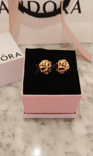 Lote 2 Charm Pandora Oro