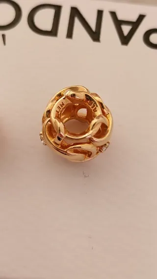 Lote 2 Charm Pandora Oro