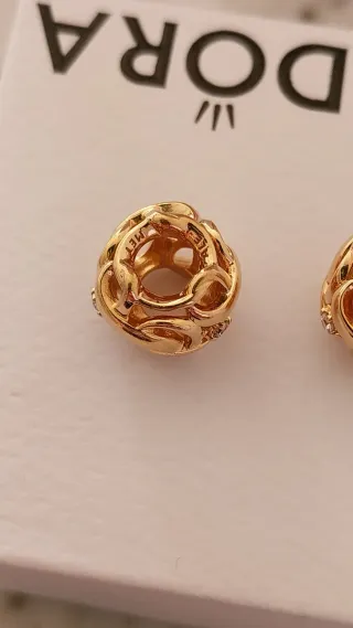 Lote 2 Charm Pandora Oro