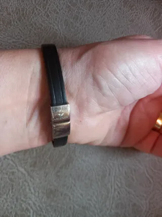 Pulsera Viceroy Hombre Negra y Plateada