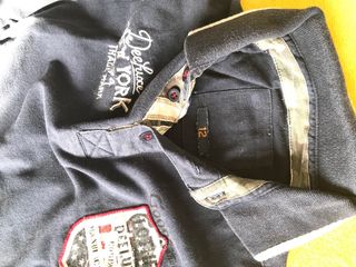 Polo chico azul calentito