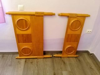 Cama de madera con somier