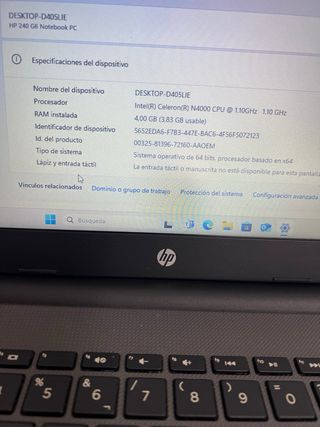Portátil HP 13 “ Gris 4Gb RAM