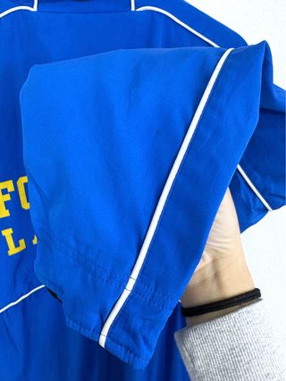 Chaqueta Deportiva USA Lacrosse Oversize Azul Y2K