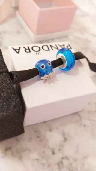 Lote 2 Charms Pandora Azul