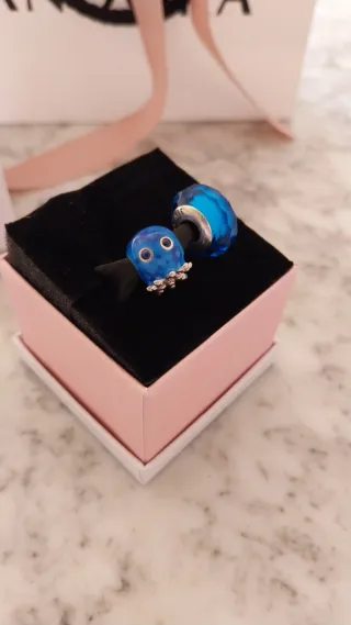 Lote 2 Charms Pandora Azul