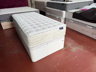 90x190 CANAPE FLX MADERA BLANCA TAPA3D y colchón