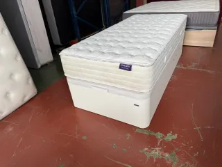 90x190 CANAPE FLX MADERA BLANCA TAPA3D y colchón